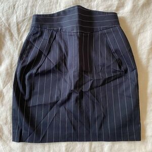 Beautiful, vintage, Red Label Vivienne Westwood pinstripe pencil skirt.